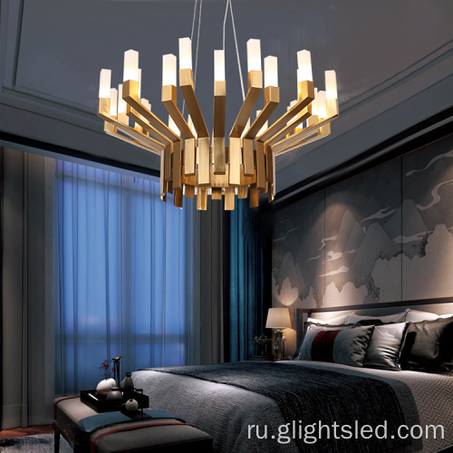 Новый дизайн гостиной акриловые светодиодные люстры подвесной светильник